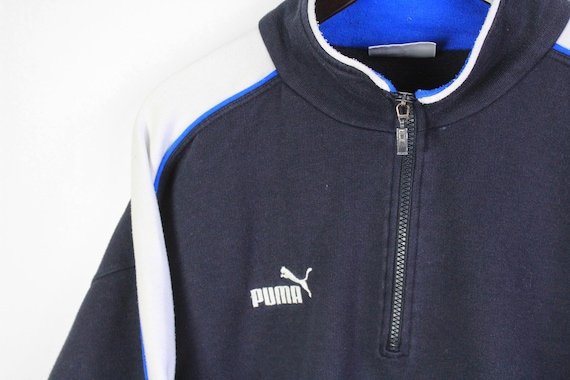 vintage PUMA small logo sweatshirt 1/4 zip authen… - image 3