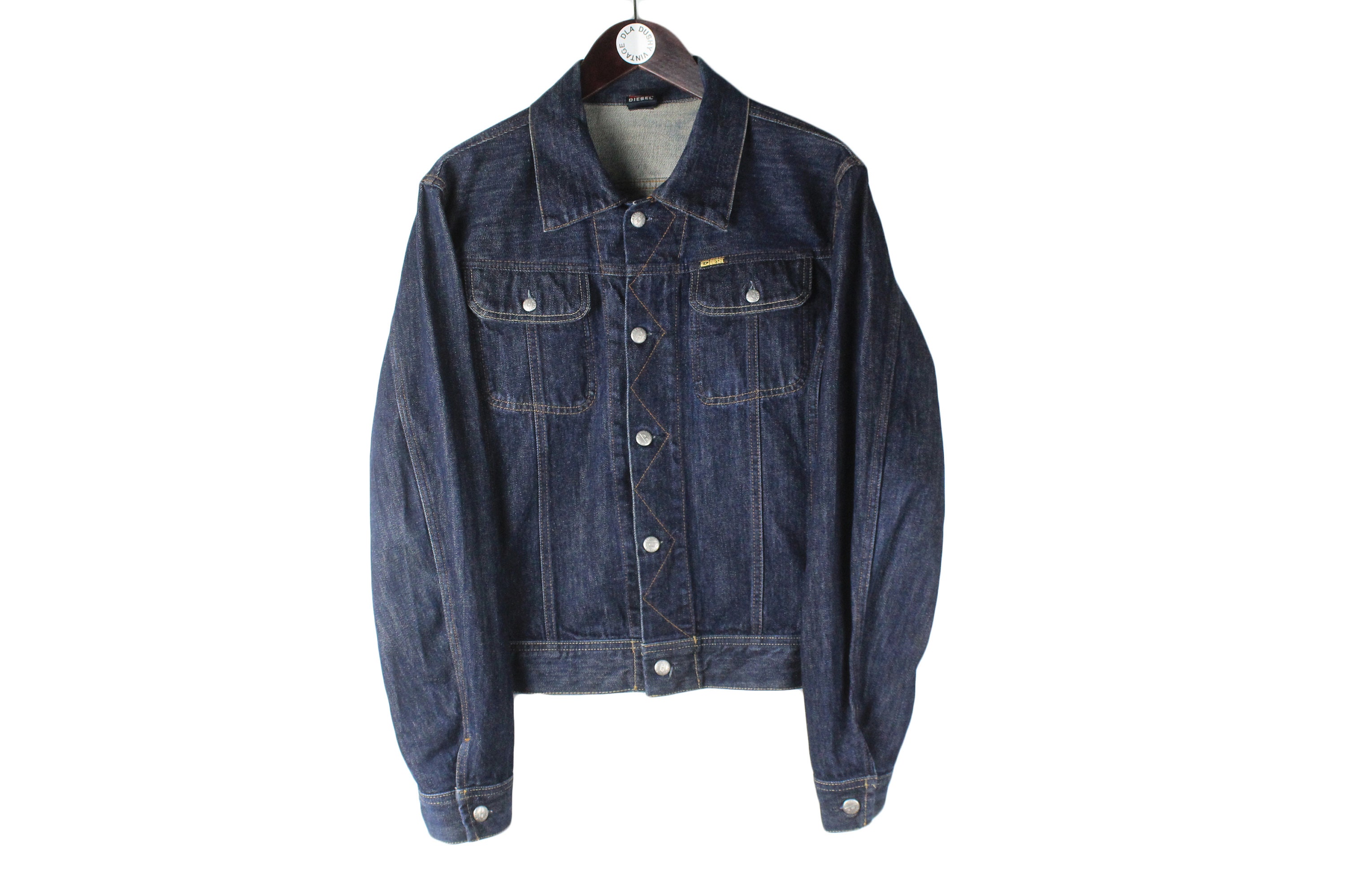 Vintage 90s 00s DIESEL denim デニムジャケット Vintage DIESEL Denim Jacket Size M Men's Navy Blue Jeans
