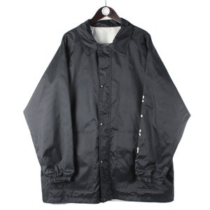 vintage NIKE Reversible Jacket double sided black and white Size XL / XXL retro sport light wear 90's style windbreaker running streetwear