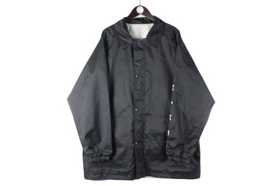 vintage NIKE Reversible Jacket double sided black… - image 1