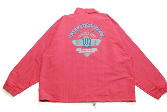 chaqueta reebok vintage hombre rojas
