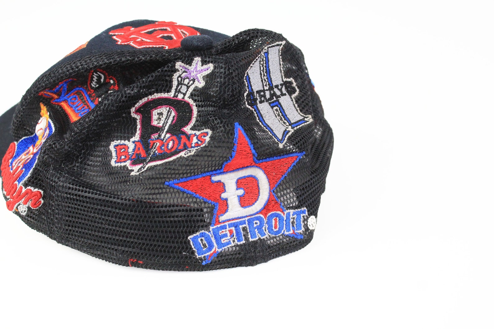 Vintage NEW YORK Black Yankees Cap Hat Big Logo MLB Team One Etsy