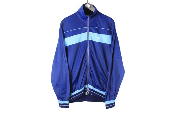 80s PUMA ヴィンテージ トラックジャケット Lサイズ PUMA トラックジャケット 80s サイズL ブルー ビンテージ - メルカリ