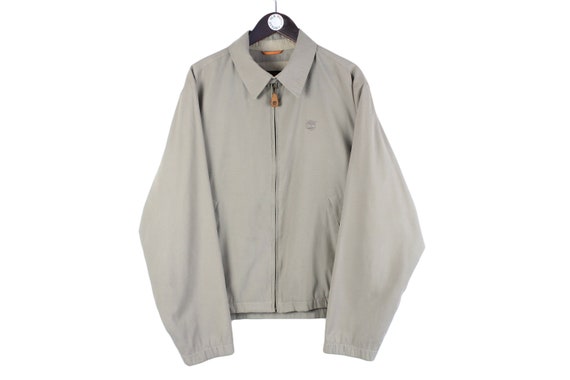 Veste Vintage Homme Taille XL - Écru - Polyester Coton - Occasion Très Bon État