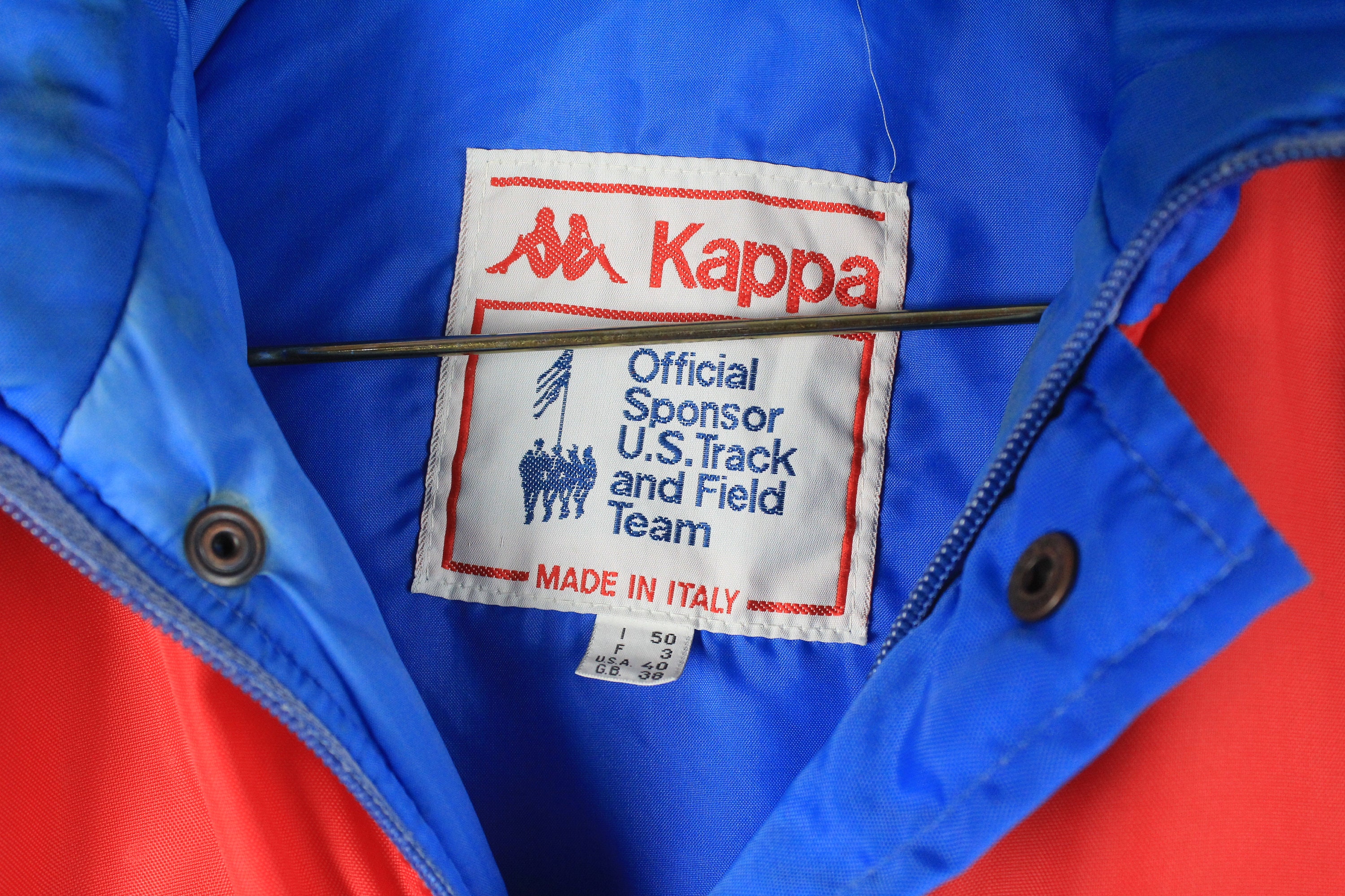 Vintage KAPPA USA Olympic Team Jacket Blue Red Authentic Retro - Etsy