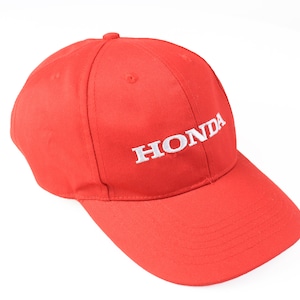 vintage HONDA Team Herren Rennmütze One Size rot weiß Big Logo Mütze authentischer Rennsport Retro 90er Jahre F1 Formel1 Auto Japan Markenservice