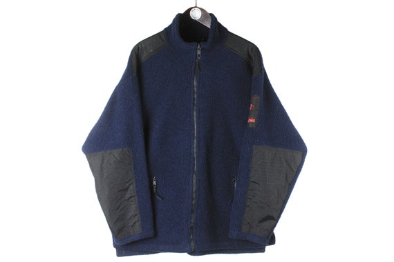 vintage HELLY HANSEN Fleece full zip Sweater men'… - image 1