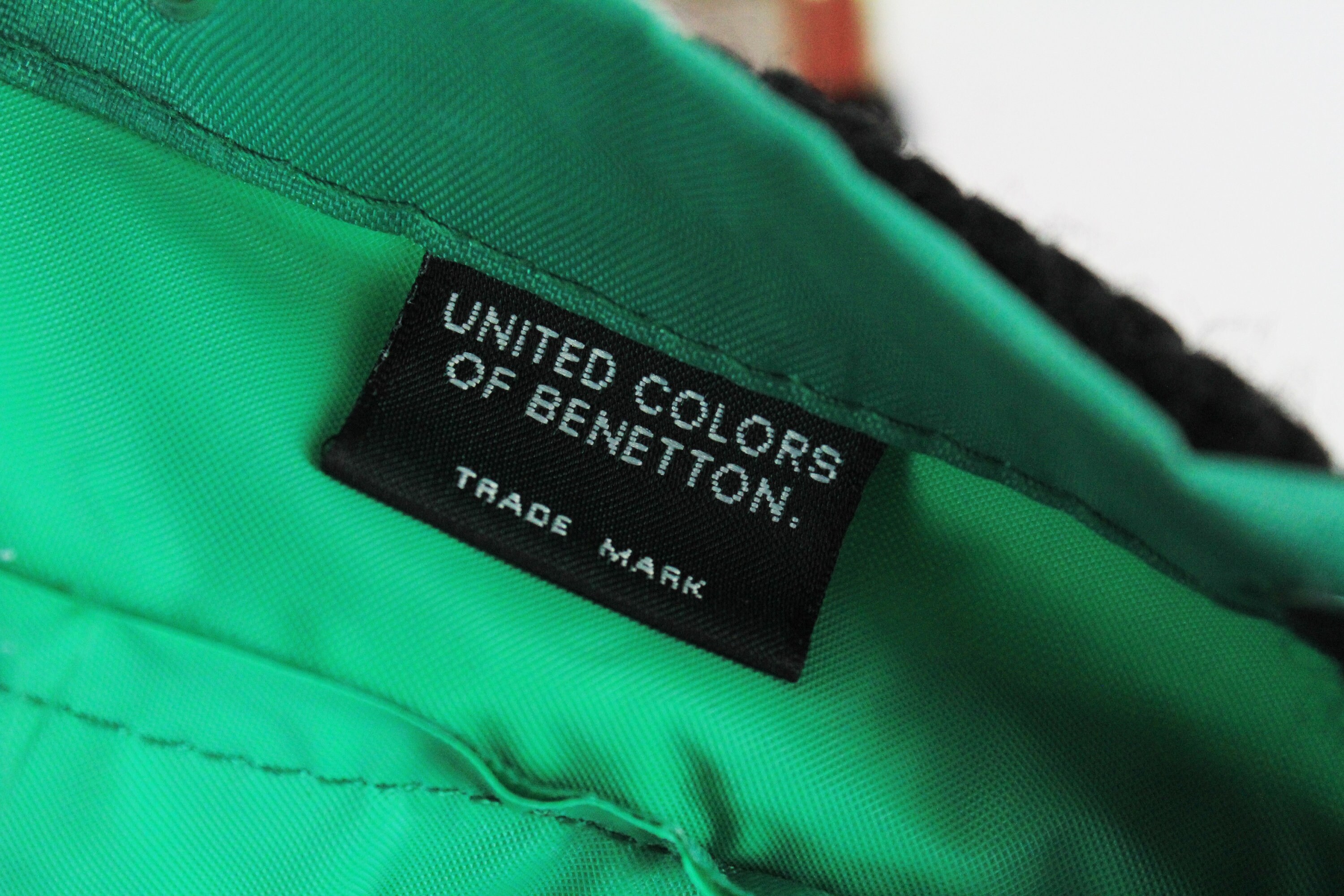 Vintage UNITED COLORS of BENETTON Backpack Multicolor Rare