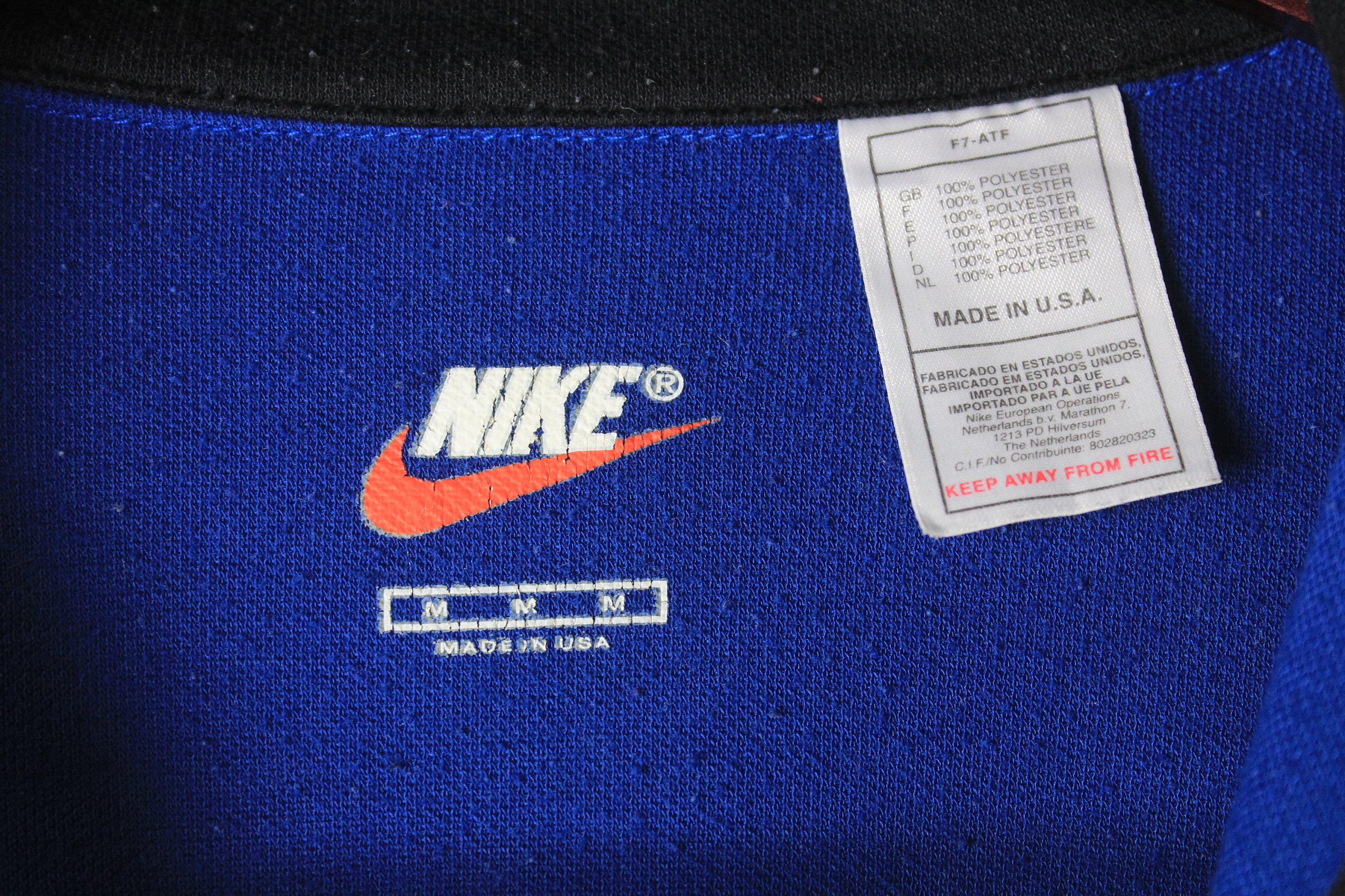 Vintage NIKE Sweatshirt 1/4 Zip Men's Size M Made in USA 90's