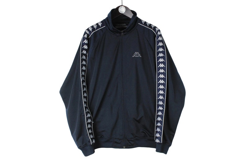 navy blue kappa jacket