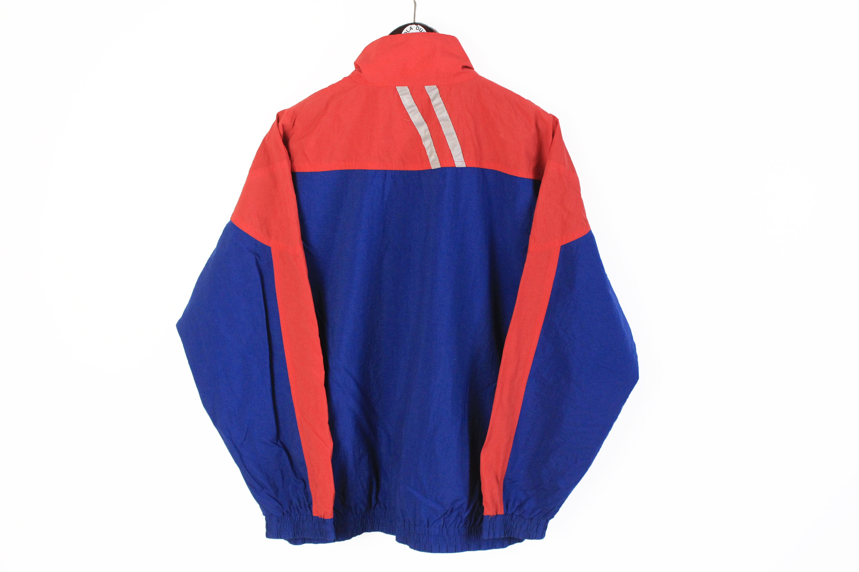 Vintage ASICS Track Jacket Authentic Red Blue Rare Retro