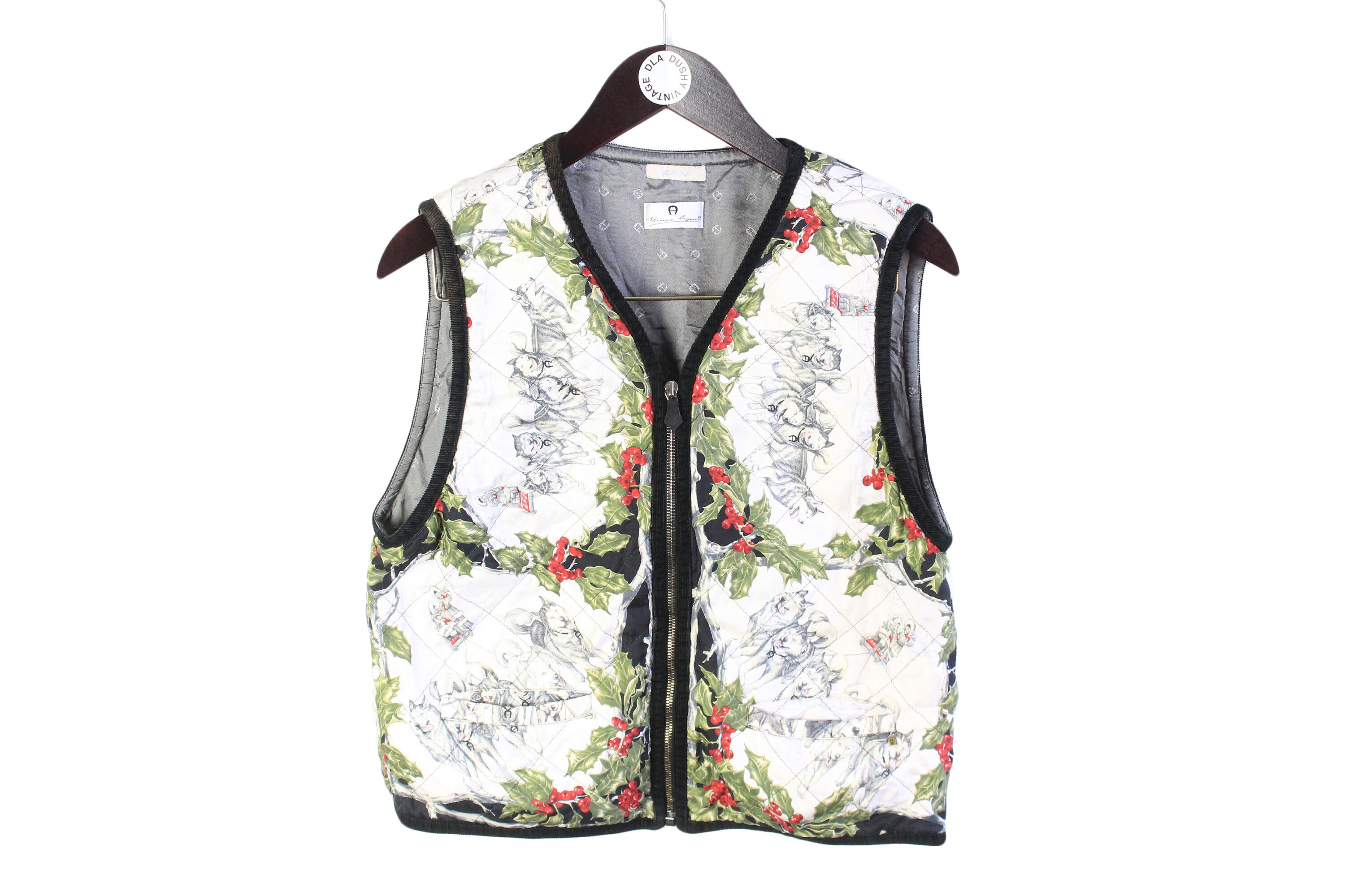 Vintage ETIENNE AIGNER Silk Women's Vest Jacket Authentic - Etsy
