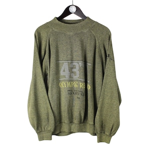 vintage CHAMPION big logo sweatshirt Size S men&#39;s green long sleeve pullover retro rare rave sprinter record authentic 90s activewear casual