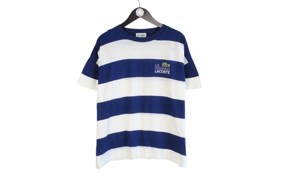 Camiseta vintage LACOSTE autentica talla S camiseta retro de algodon para hombre con patron de rayas