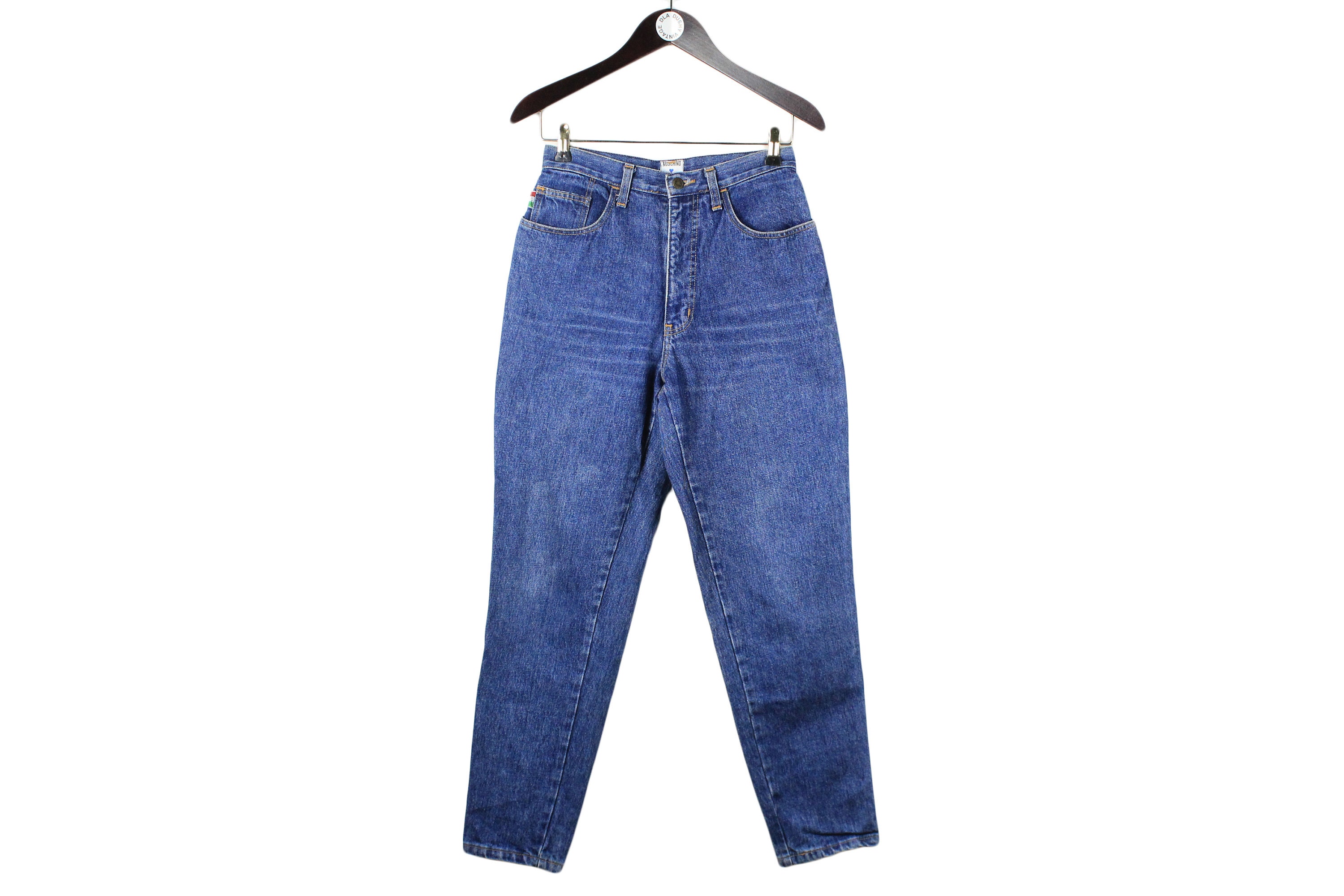 パンツ MOSCHINO JEANS Woman Pants Blue 03323725 2303 Vintage MOSCHINO JEANS Blue Heart Authentic Women's Jeans