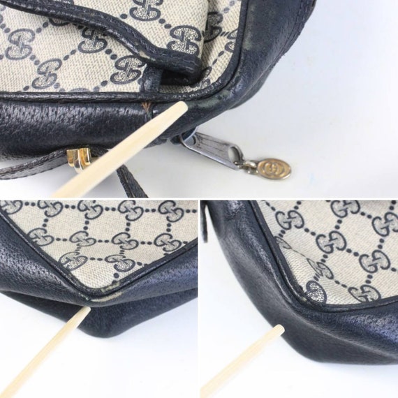 vintage GUCCI monogram Crossbody rare authentic C… - image 10