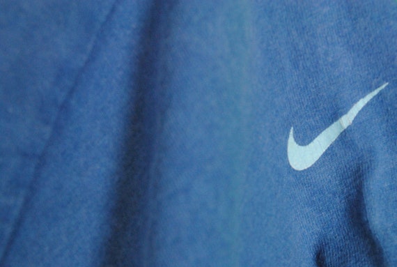 vintage NIKE big logo authentic T-Shirt blue cott… - image 5