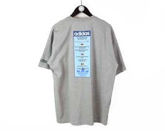 【ADIDAS ORIGINALS】Vintage TV Tシャツ Vintage 80s Adidas T Shirt Trevira Twosome Run Central Park