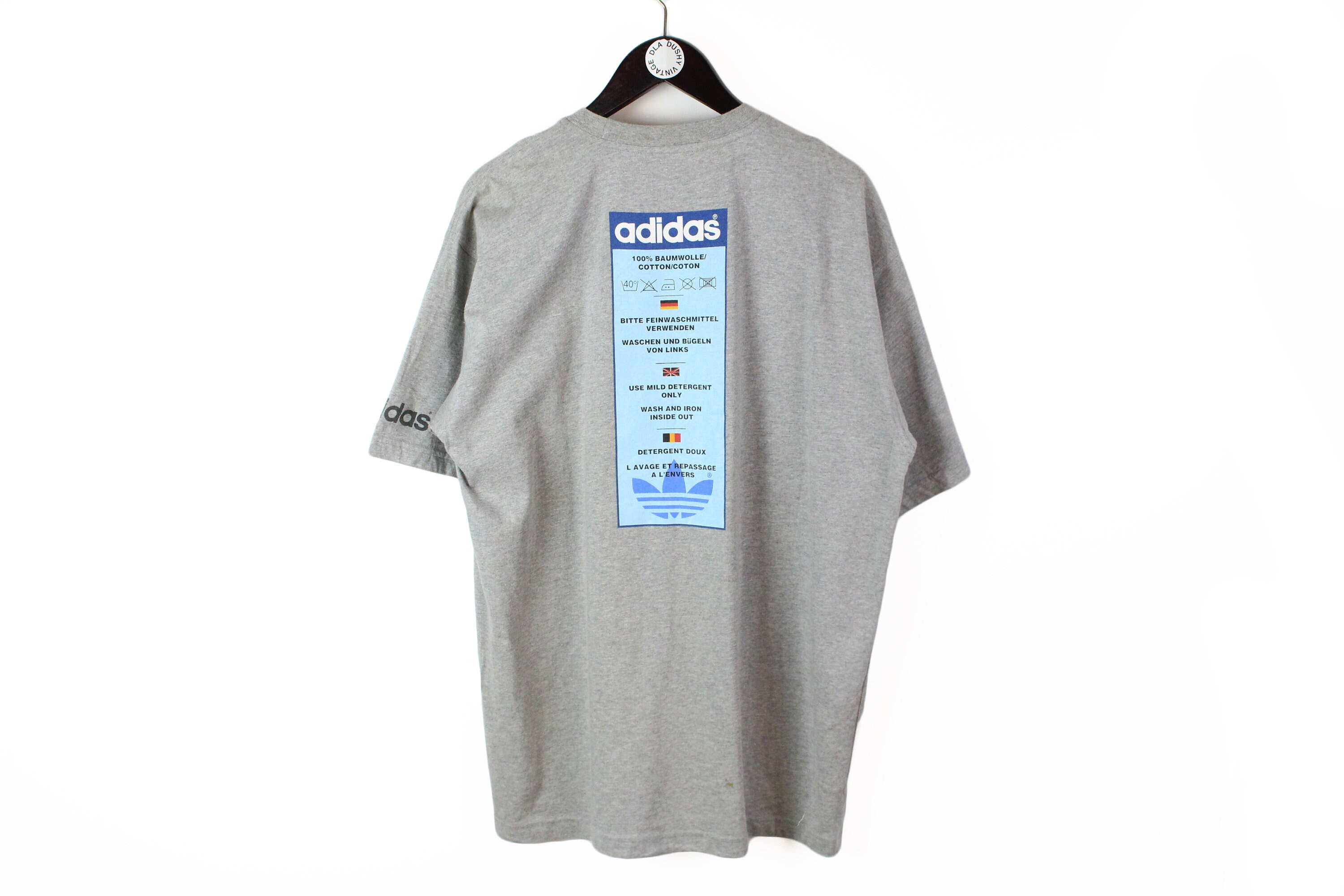 ☆Adidas☆Tape Waistband T-Shirt Grey adidas mens Photo Logo Tee Medium Grey Heather X-Large