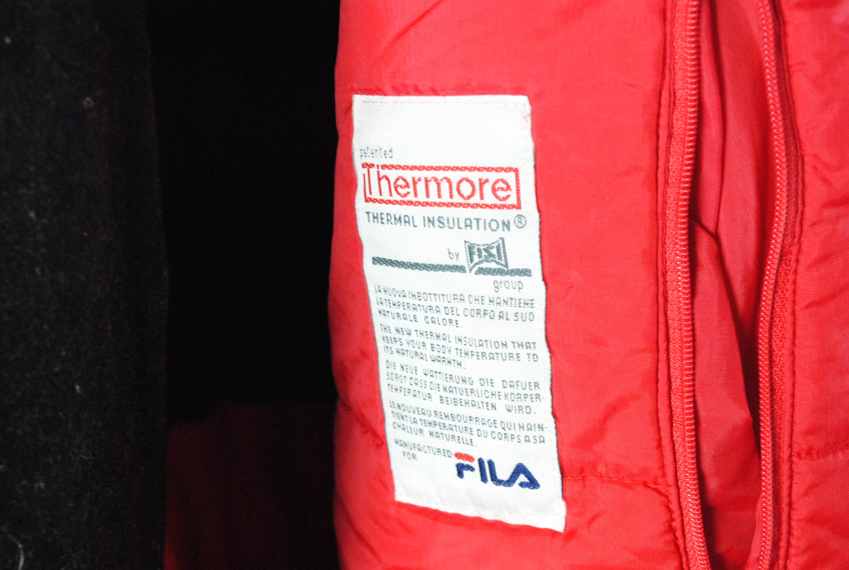 Vintage FILA SKI Team Italia Jacket Thermore Energy Saving