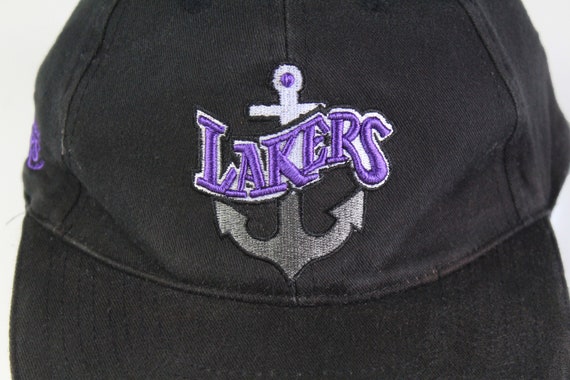 vintage LAKERS Los Angeles hat big logo cap NBA H… - image 3