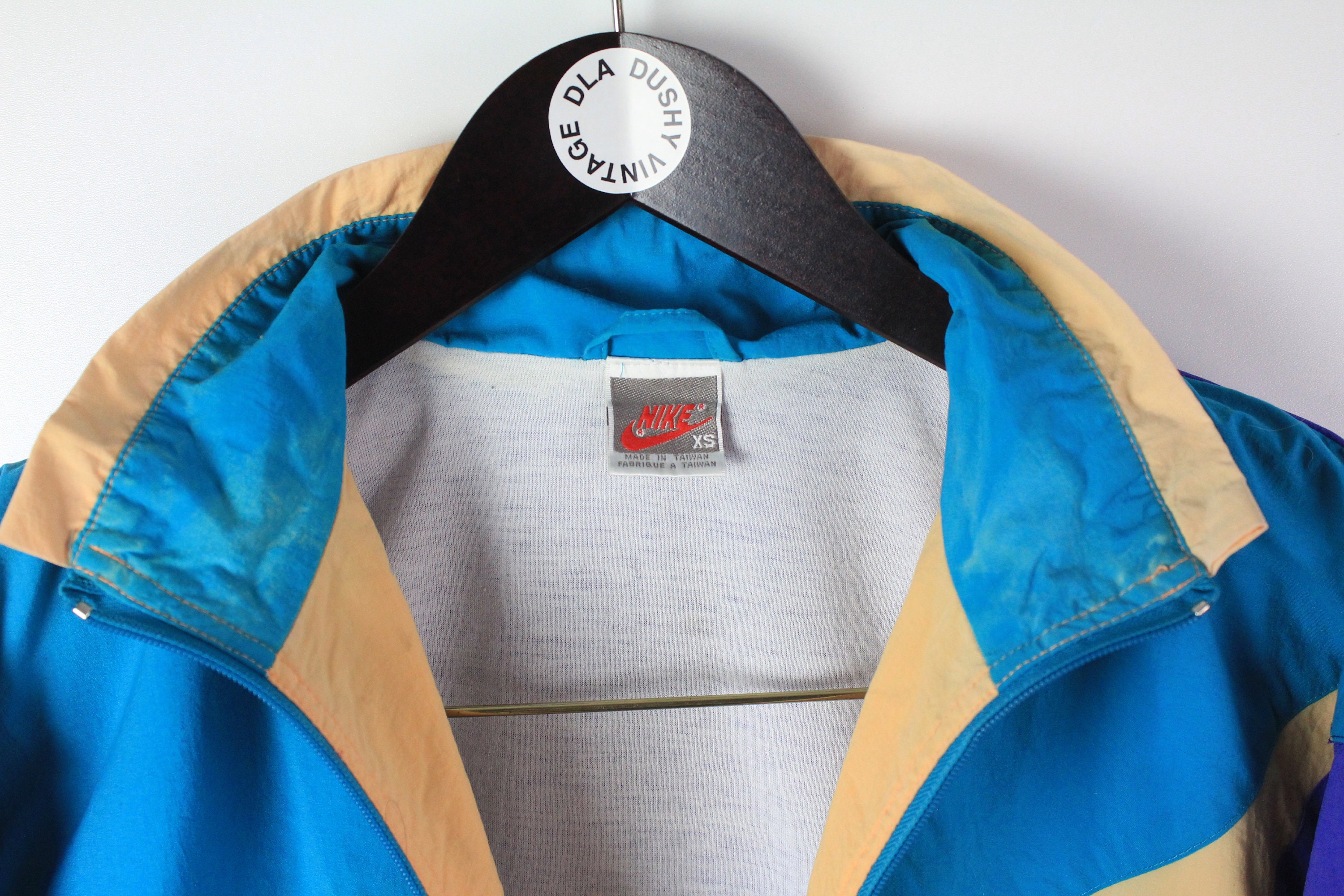 Vintage NIKE Track Jacket Authentic Size S Blue Purple Small Etsy Ireland