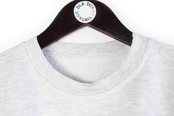 vintage PUMA sweatshirt big logo gray Size L athl… - image 4