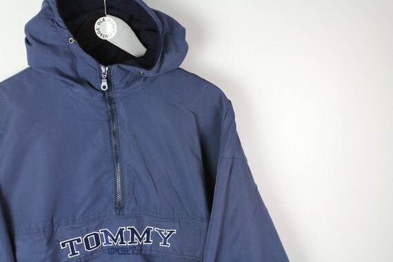 vintage TOMMY Anorak Jacket Hooded Size XL men's … - image 4