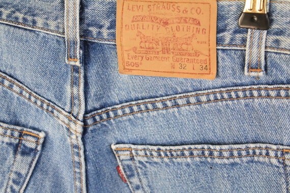 vintage LEVIS 505 JEANS authentic men's Blue Jean… - image 6