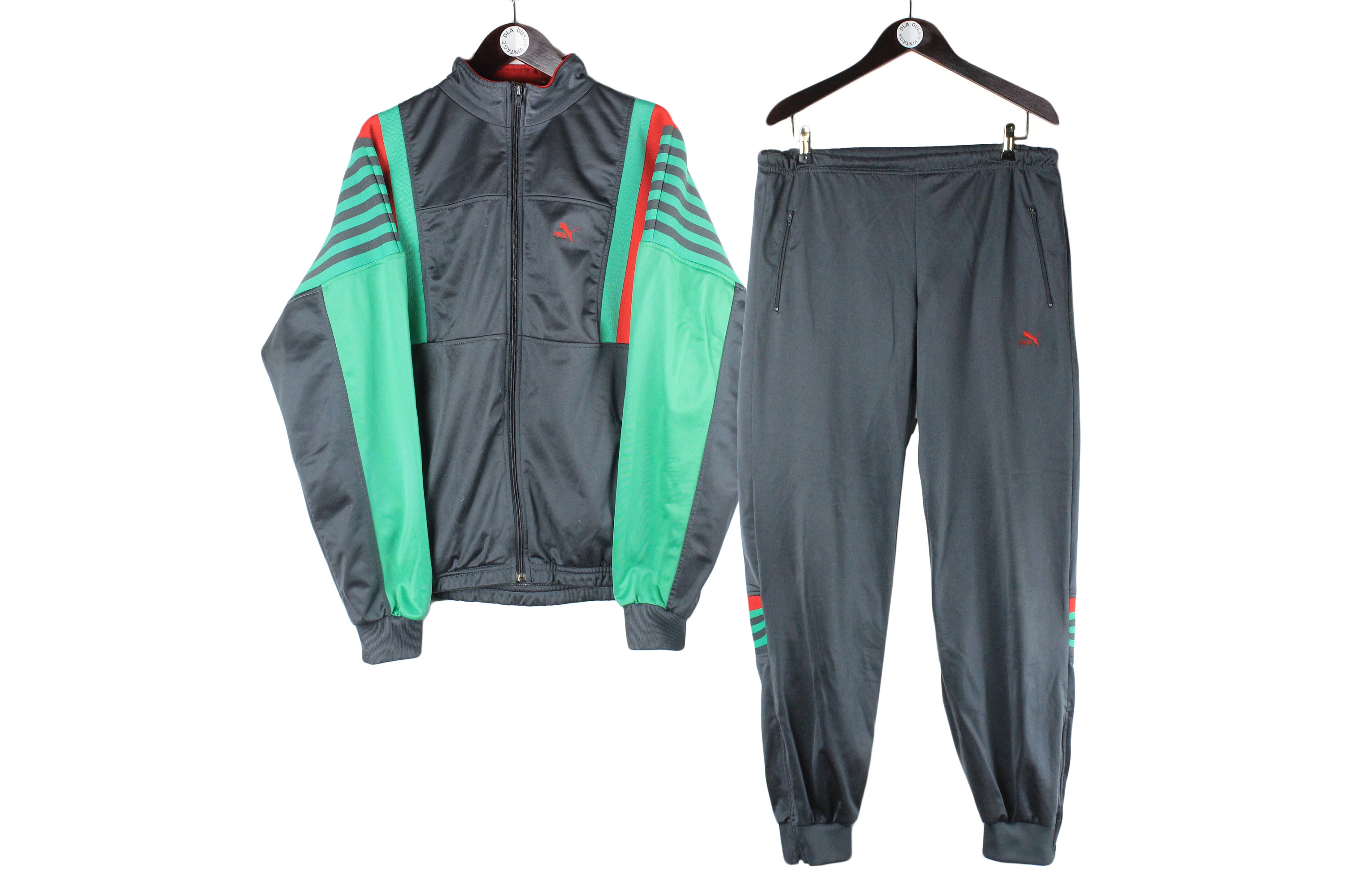 Vintage PUMA Tracksuit Jacket and Pants Size L Retro Sport