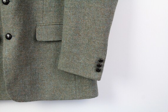vintage HARRIS TWEED authentic Blazer Jacket Pure… - image 3