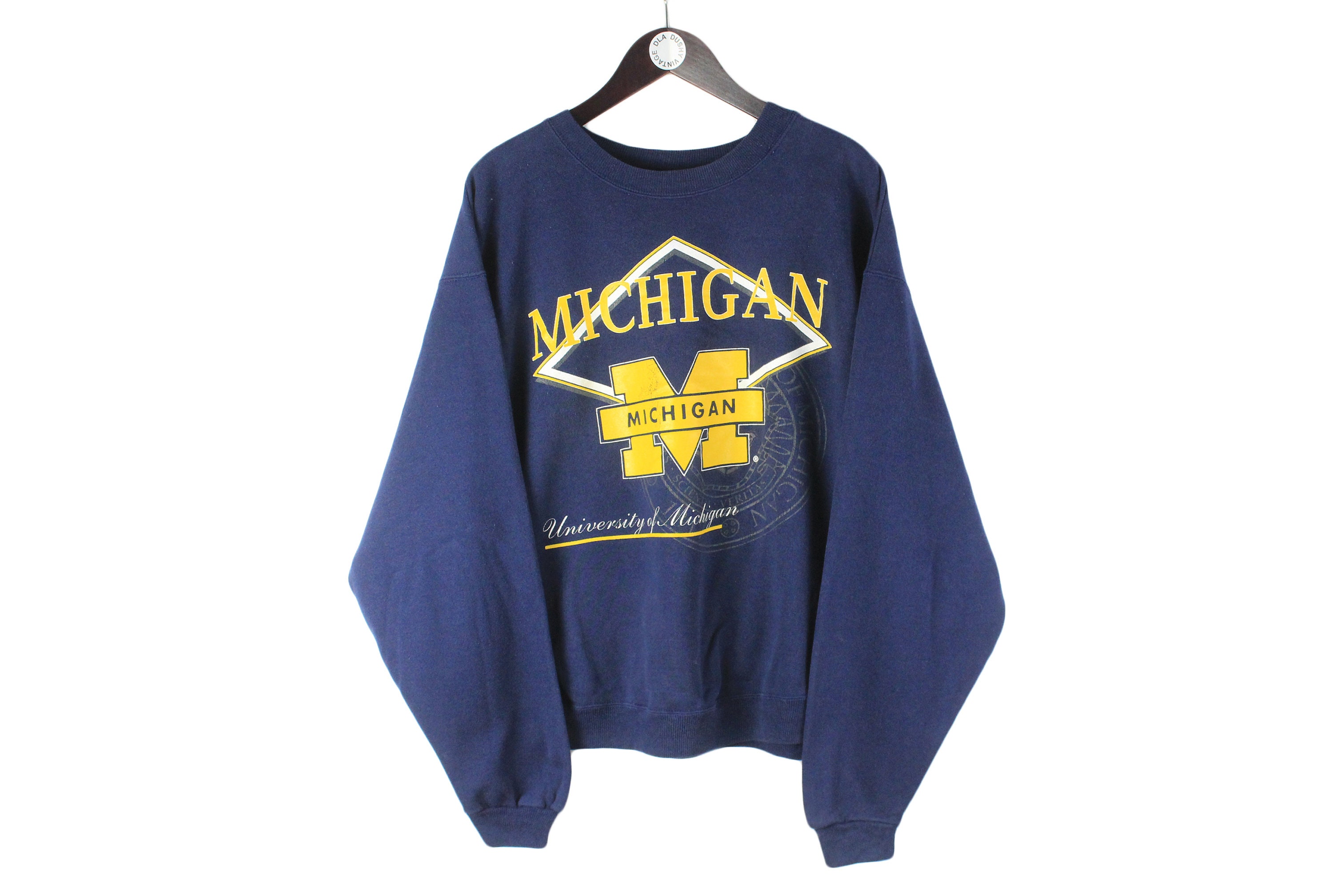 Michigan Wolverines Missguided Michigan Sweatshirt XSIDE Crew Neck