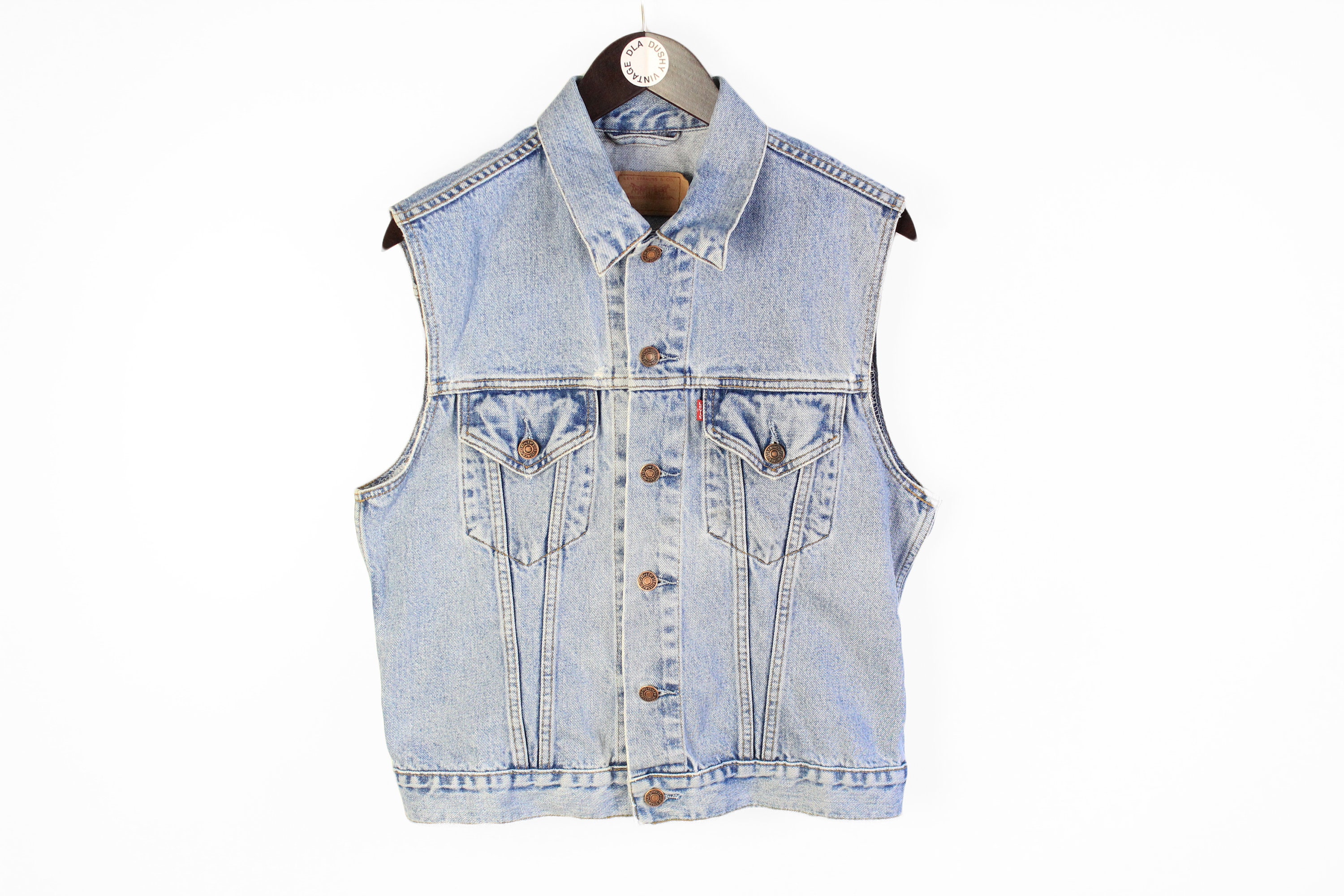 Levis Denim Waistcoat - Etsy