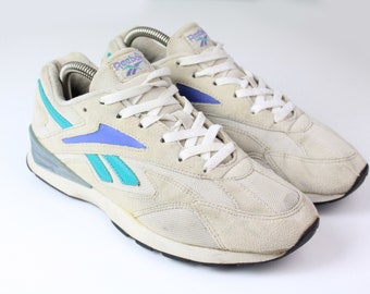 vintage REEBOK Sneakers Women&#39;s US 9 EUR 40 authentic athletic shoes rare retro sport 90&#39;s 80&#39;s casual streetwear trainers classic rapide