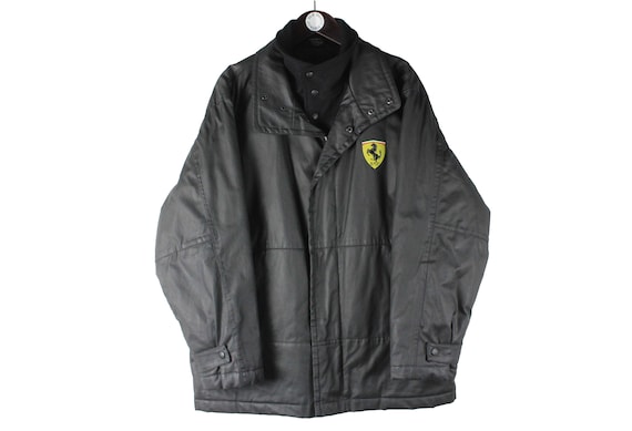 vintage FERRARI Michael Schumacher Jacket Size M blac… - Gem