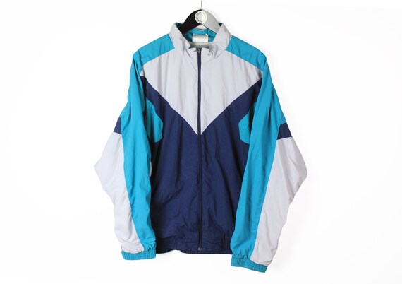 Chandal vintage ADIDAS ORIGINALS chaqueta azul pantalon talla XL ropa deportiva retro de gran tamano rave anos 90 autentico traje deportivo brillante para hombre Etsy Espana