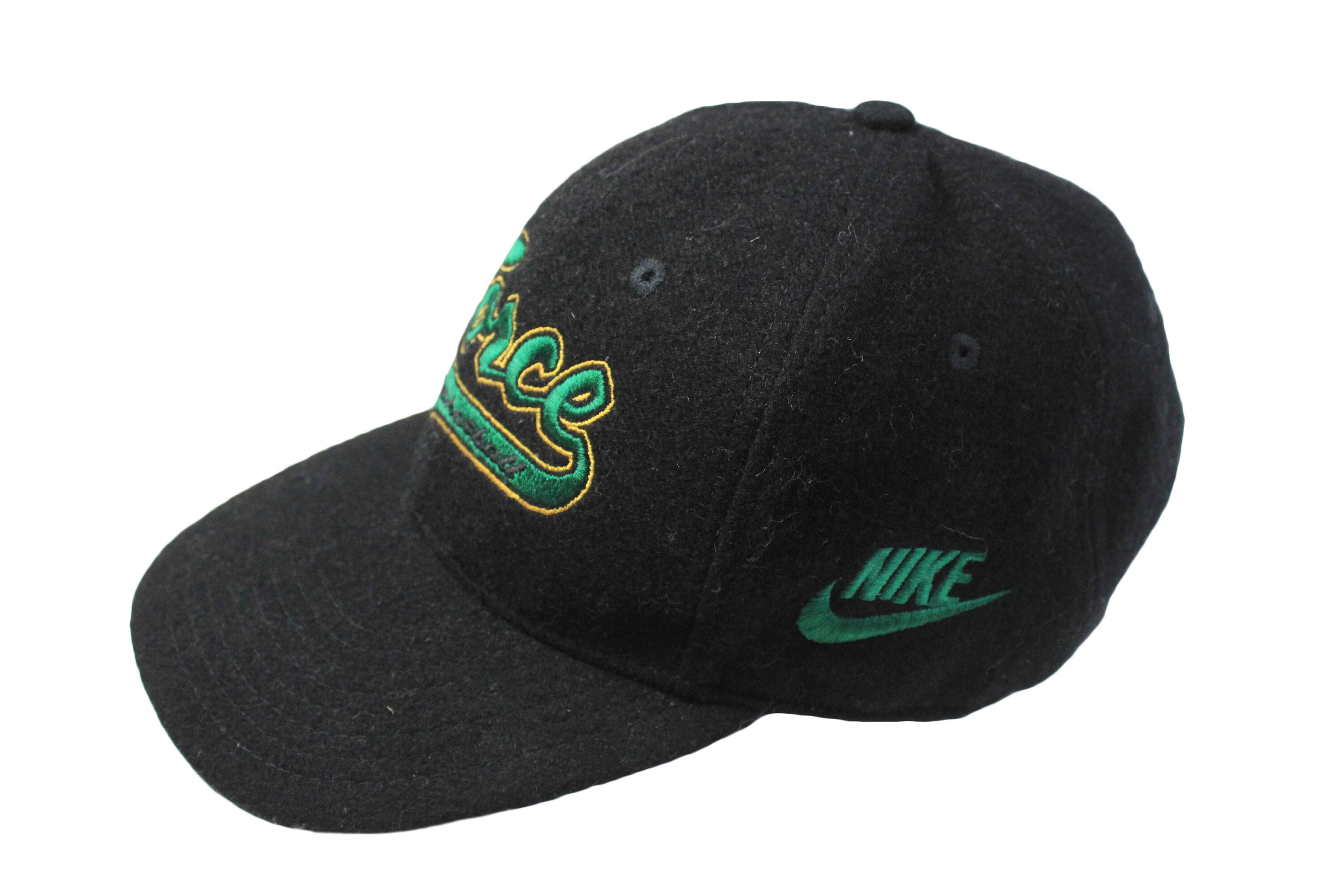 black and green nike hat