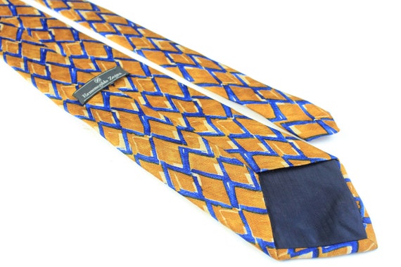 vintage ERMENEGILDO ZEGNA Tie 100% silk necktie r… - image 3