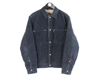70’s LEVI’S 70505-1512 CORDUROY JACKET Vintage 70's Levi's Corduroy Trucker Jacket Men 46 Tan Made
