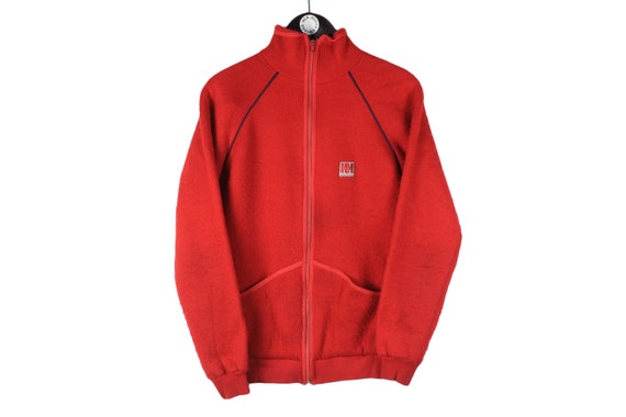 dDushy Vintage Helly Hansen Fleece Sweater Men's Size S Authentic 90's Oversized Full Zip Rare Retro Mountains skig Winter Rave Outdoor Streetwear