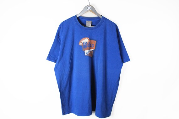 vintage NIKE authentic T-Shirt blue Football NFL … - image 1