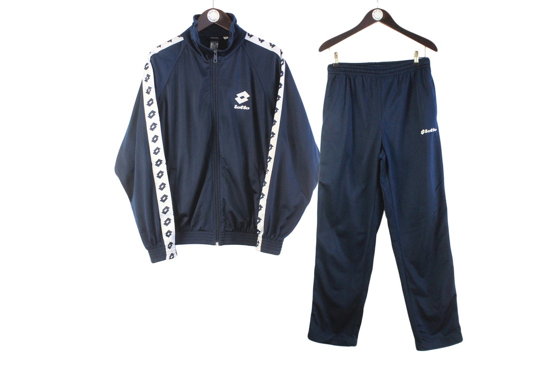 Vintage LOTTO Trainingsanzug für Herren, Größe M, authentisches