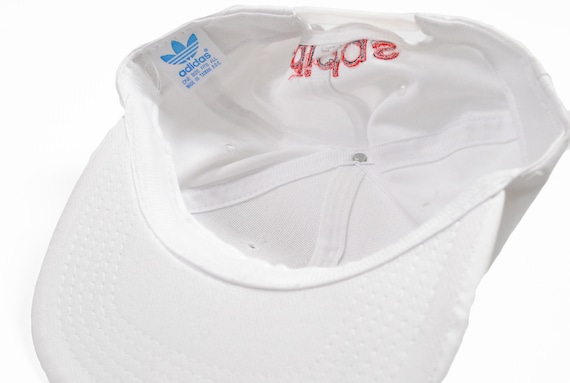 vintage ADIDAS Sport Big Logo cap white athletic … - image 5