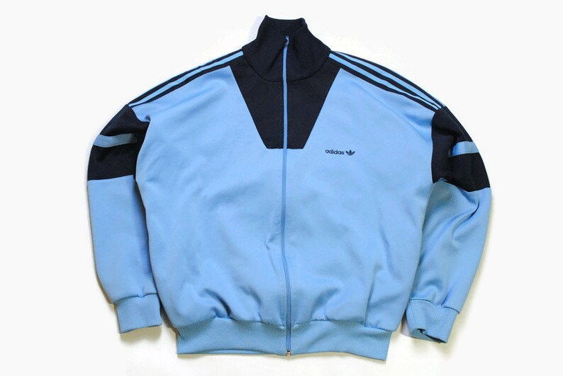 Vintage ADIDAS ORIGINALS Track Jacket Size M authentic blue | Etsy