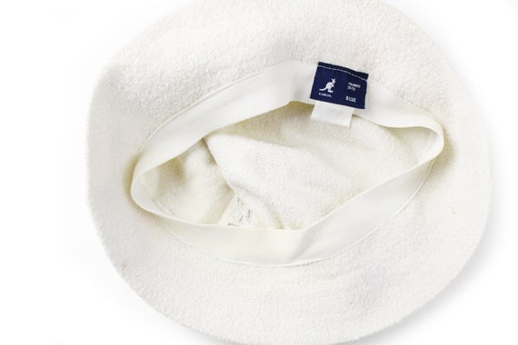 vintage KANGOL Bucket Hat Casual Style white smal… - image 5
