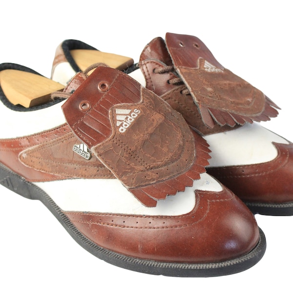 vintage ADIDAS Roy Air Sansole Golf Shoes Tamaño de mujer US 6.5 auténticos zapatos deportivos retro raros zapatillas deportivas clásicas de los años 90