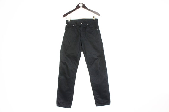 vintage LEVIS 521 JEANS authentic men's Black Jea… - image 1