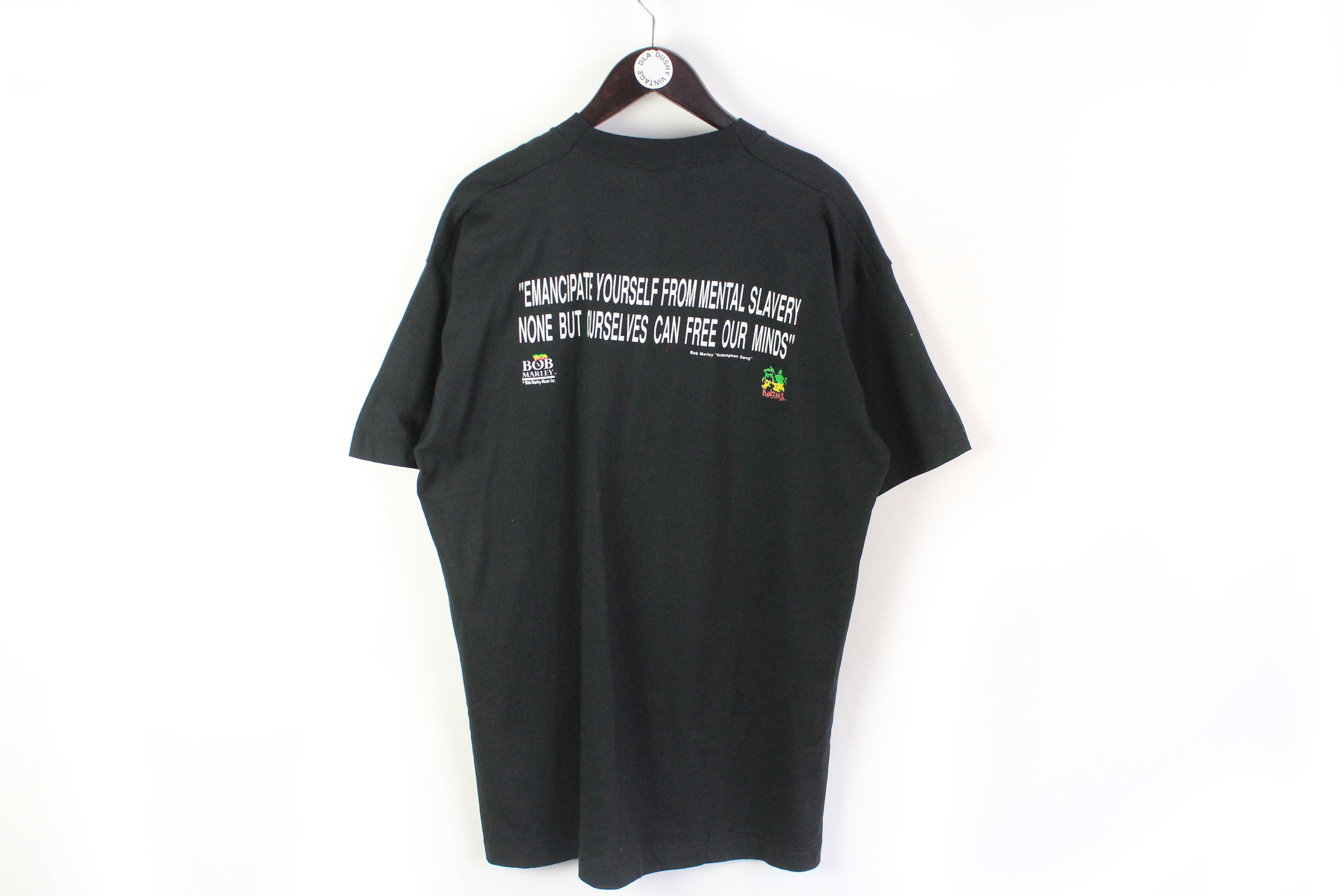 Vintage BOB MARLEY Redemption Song T-shirt Positive Authentic Rare 