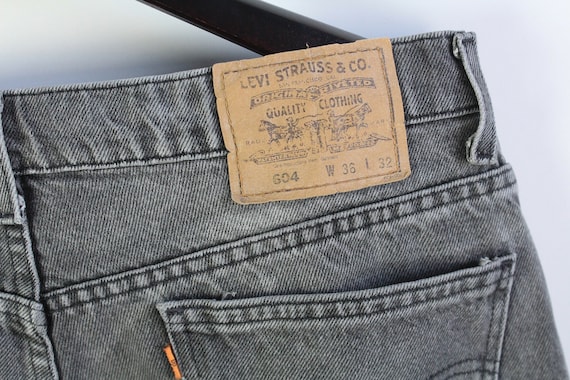 vintage LEVIS 604 Jeans W 36 L 32 authentic gray … - image 7