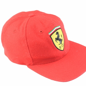 vintage FERRARI Cap Michael Schumacher big logo collection One Size classic Big logo Hat 90s 00s retro race team red F1 racing Formula 1